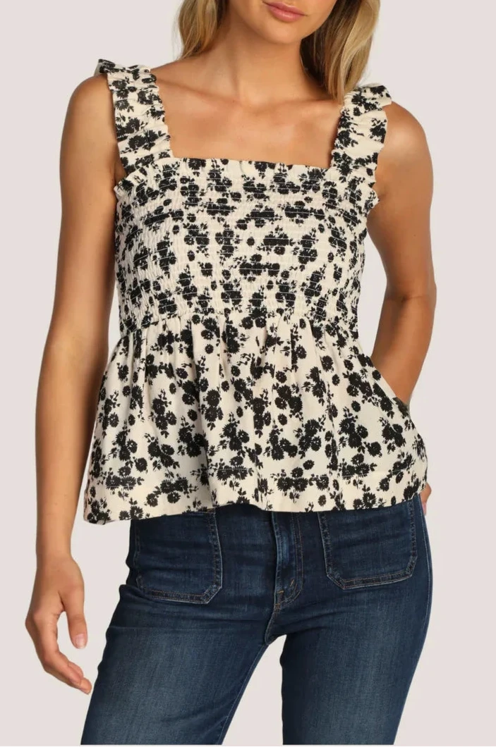Ruffled Peplum Top