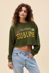 Sublime License Plate Cut Off Sweatshirt