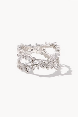 Rosalie Rhodium Double Band Ring