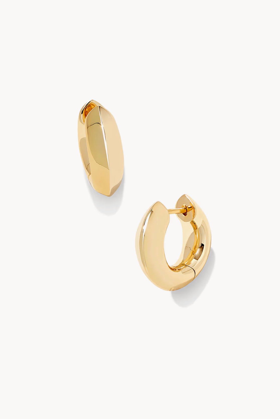 Mikki Metal Huggie Earrings