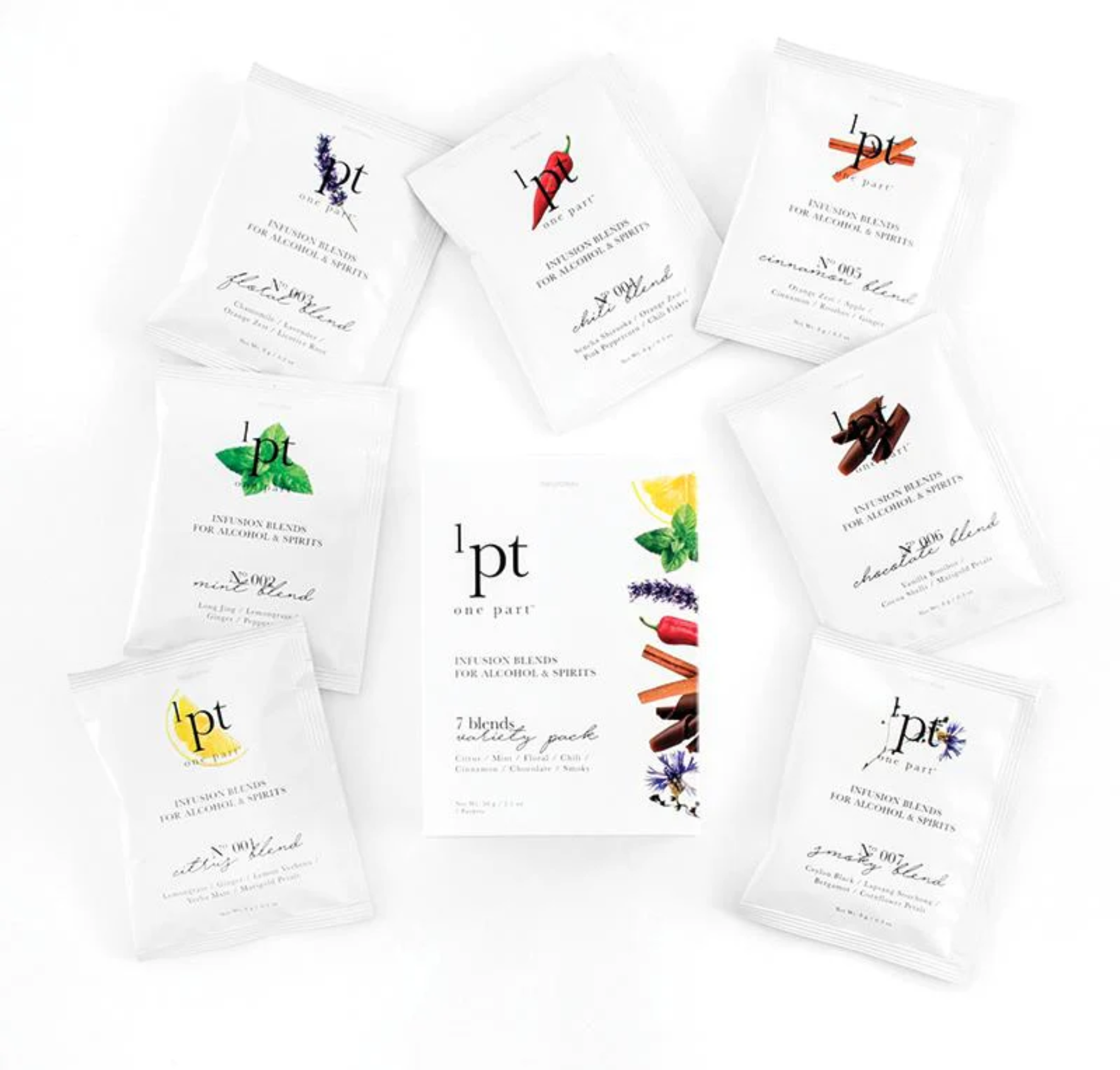 7 Blends Variety Pack Infusion Blends for Alcohol & Spirits
