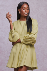 Elowyn Pleated Mini Dress