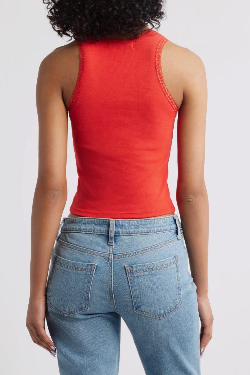 Daydreamer Studios Lace Trim Tank