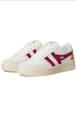 Gola Classics Women's Grandslam Trident Sneakers-White Cerise