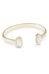 Elton Gold Cuff Bracelet - Ivory Mother-of-Pearl