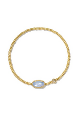 Grayson Gold Stretch Bracelet - Periwinkle Illusion