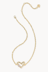 Emery Heart Gold Short Pendant Necklace