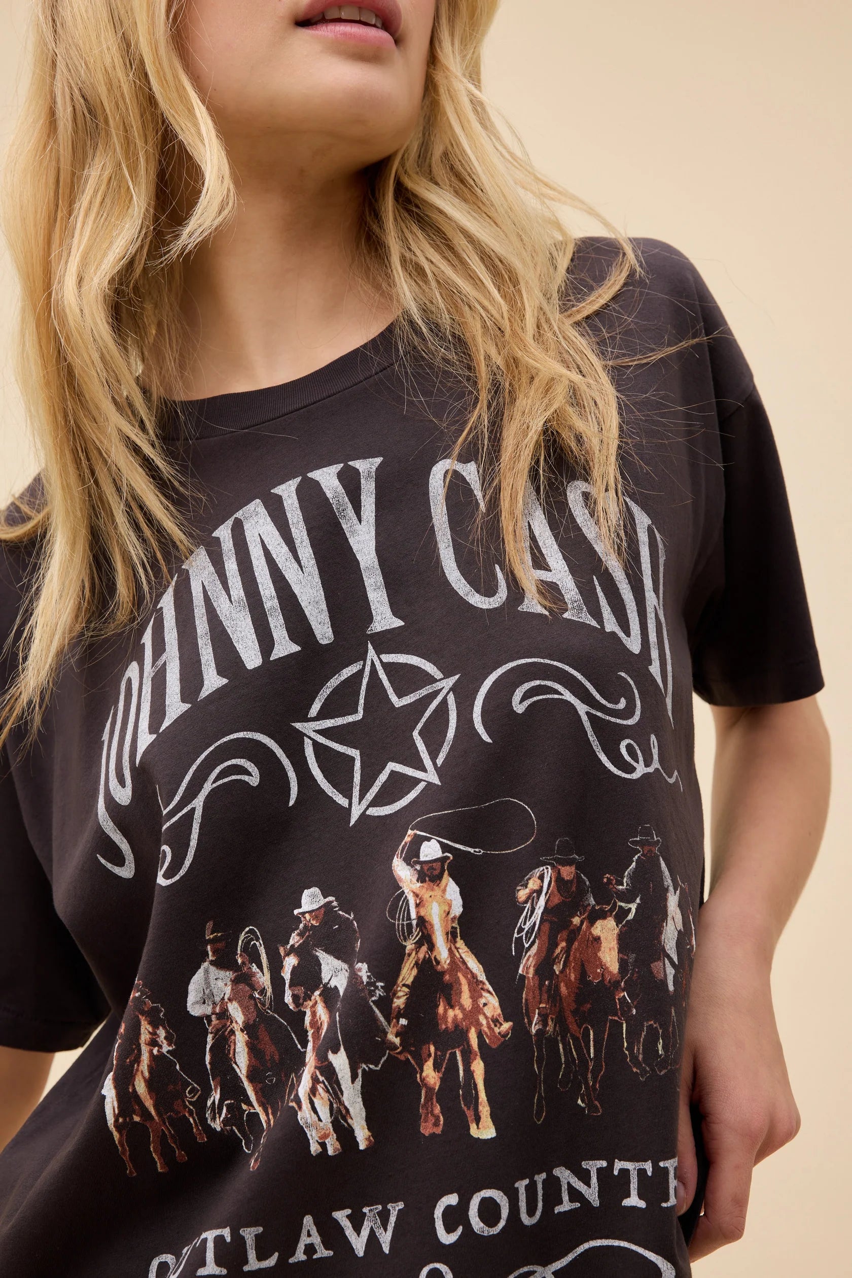 Johnny Cash Outlaw Country Merch Tee