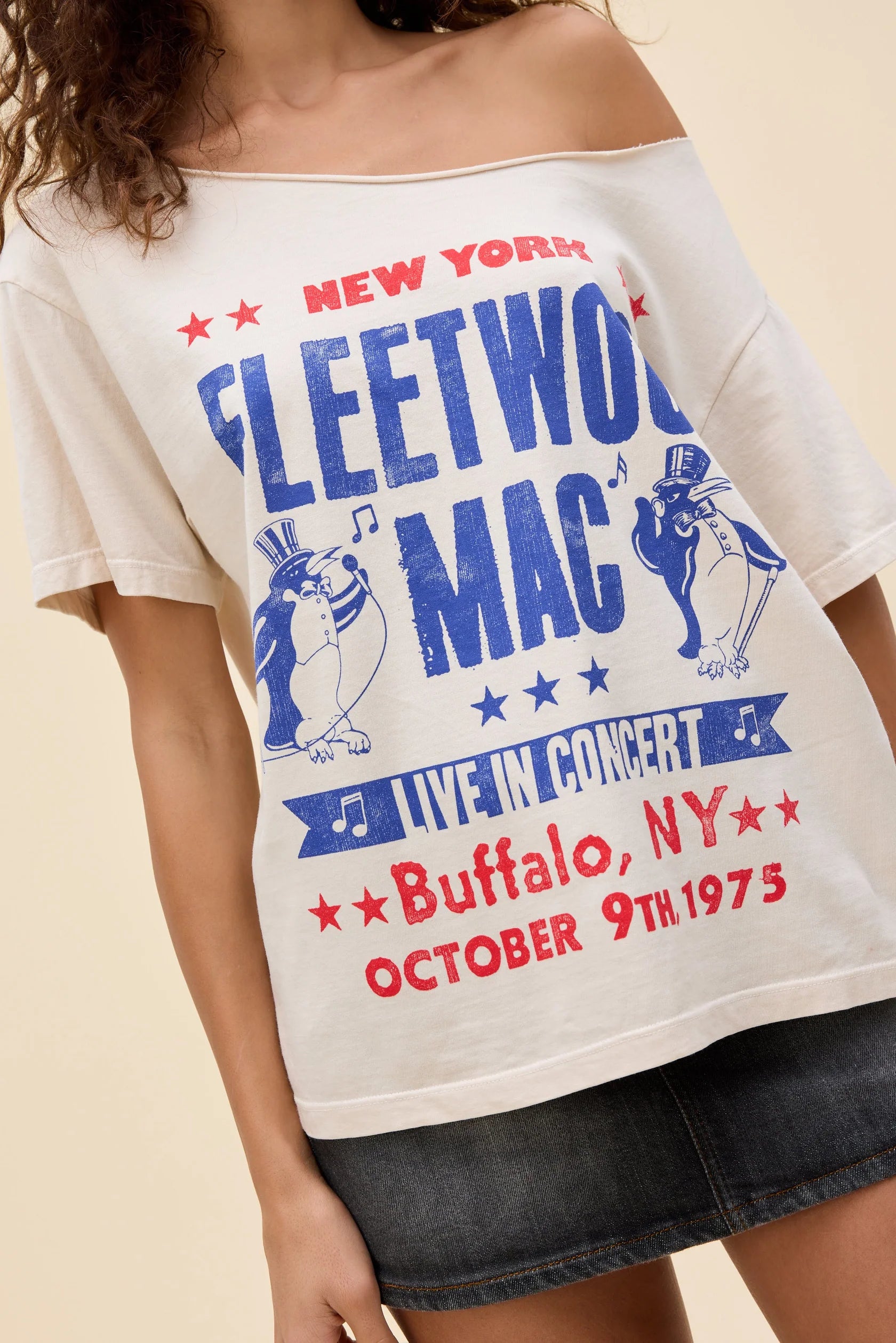 Fleetwood Mac Off-the-Shoulder Tee