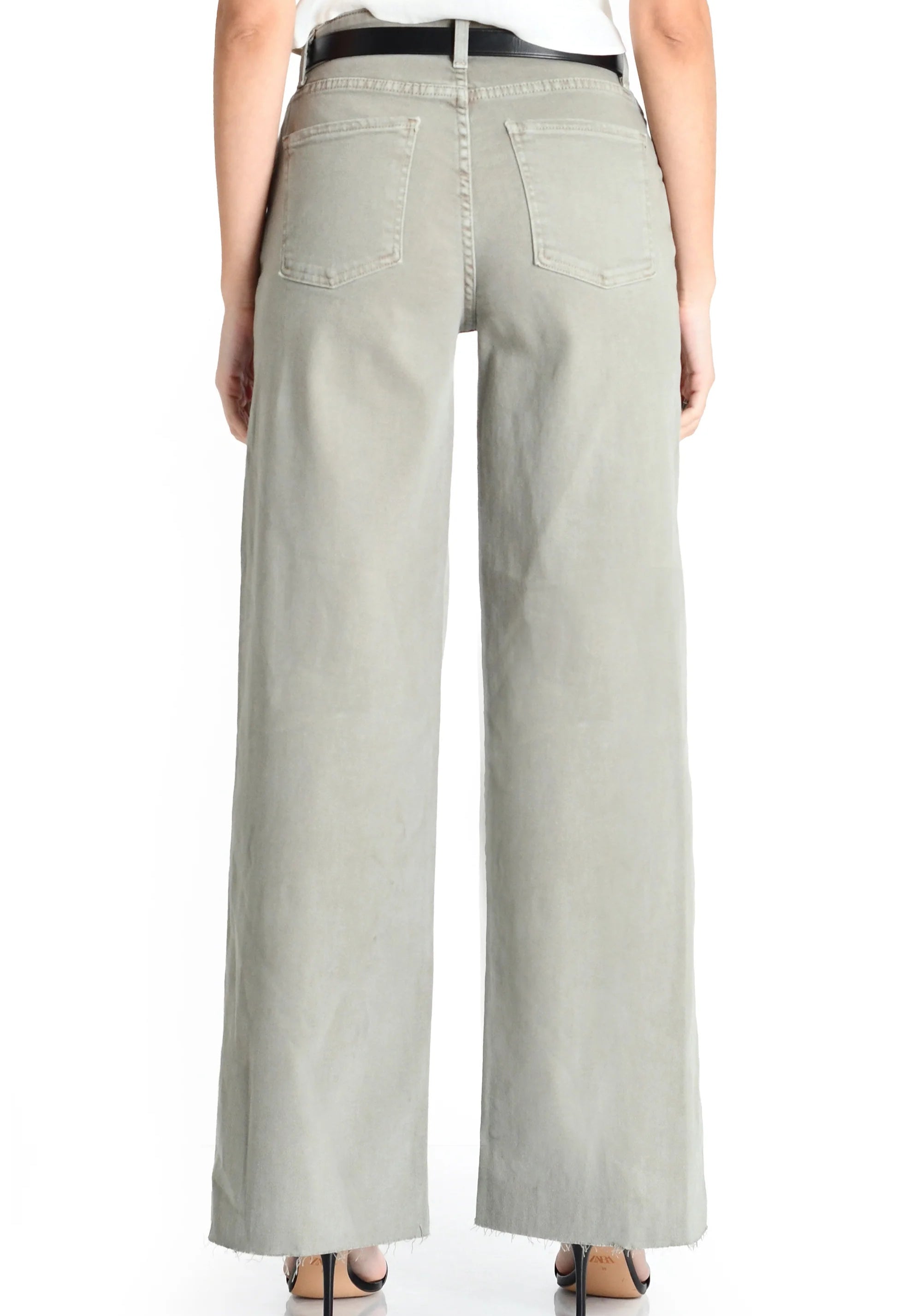 Ziggy Wide Leg Jeans - Sage
