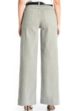 Ziggy Wide Leg Jeans - Sage
