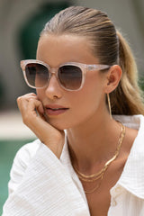 Amber Oversized Cat Eye Sunglasses