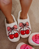 Cherry Bow Slippers