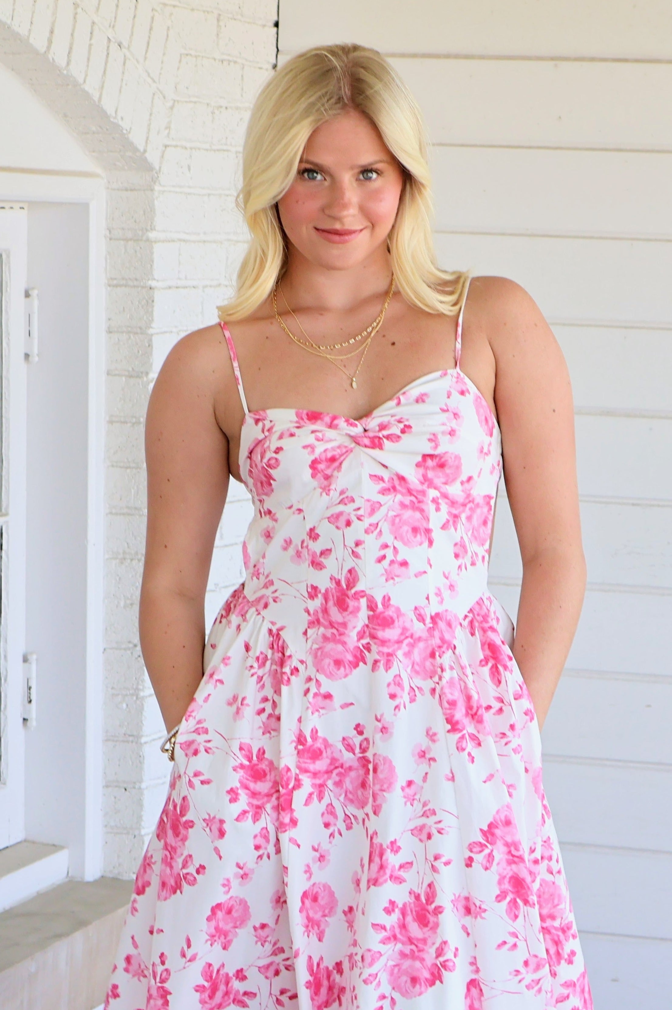 Destene Midi Dress - White