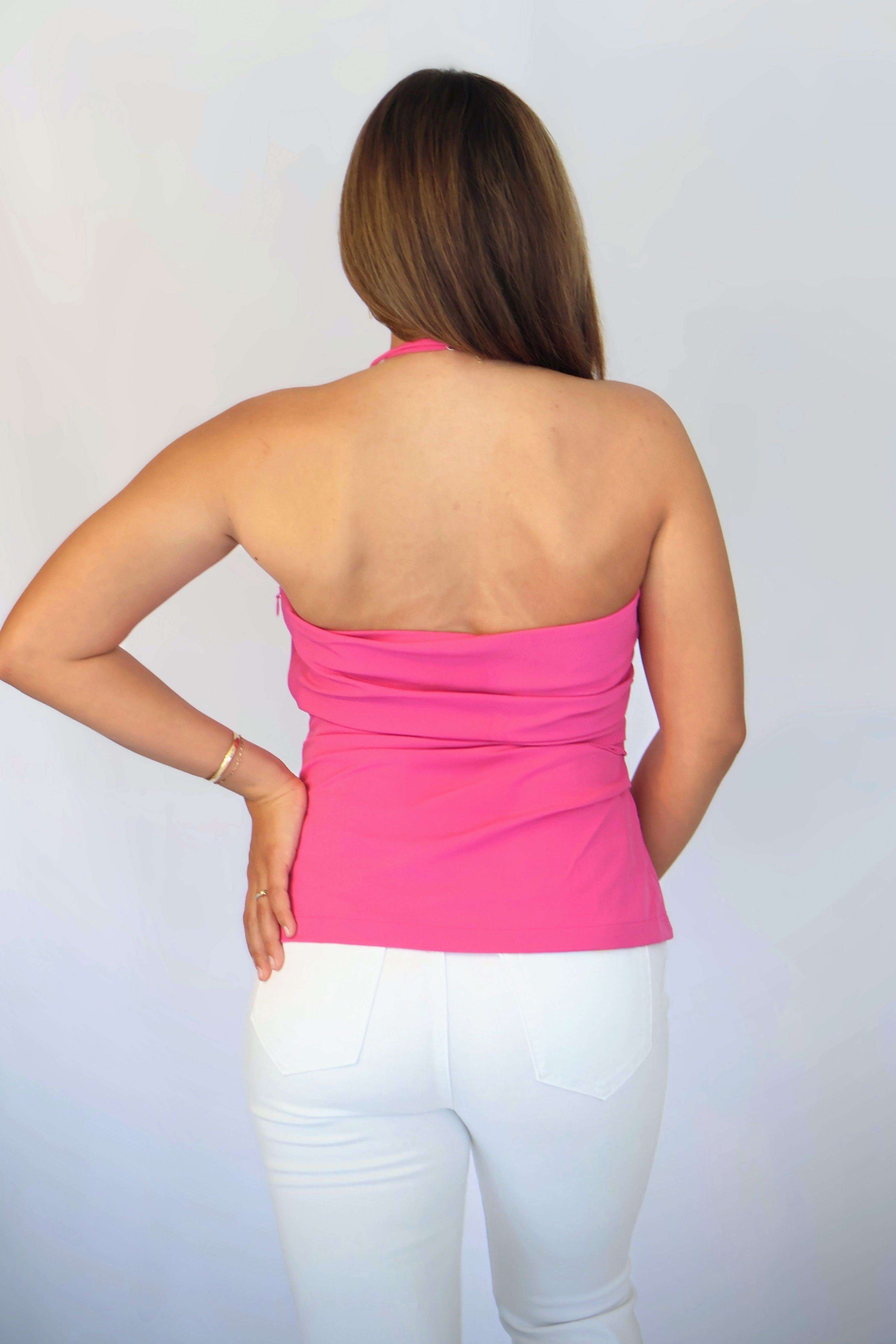 Mel Spaghetti Strap Halter Top