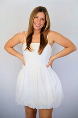 Baron Bubble Hem Mini Dress