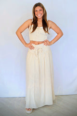 Two-Tone Stripe Spaghetti Strap Top