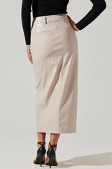 Karolyna Leather Maxi Skirt