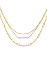 Addison Gold Triple Strand Necklace
