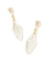 Alexandria Gold Lustre Statement Drop Earrings