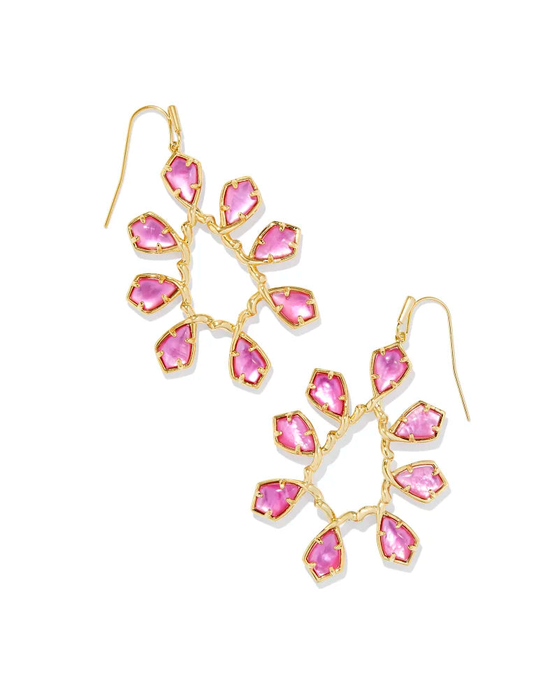 Camry Gold Open Frame Earrings - Azalea Illusion