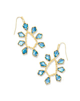 Camry Gold Open Frame Earrings - Watercolor Illusion
