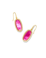 Dani Ridge Gold Frame Drop Earrings - Azalea Illusion