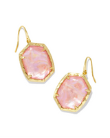 Daphne Gold Drop Earrings - Iridescent Abalone