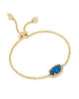 Elaina Gold Bracelet - Cobalt Blue Opal