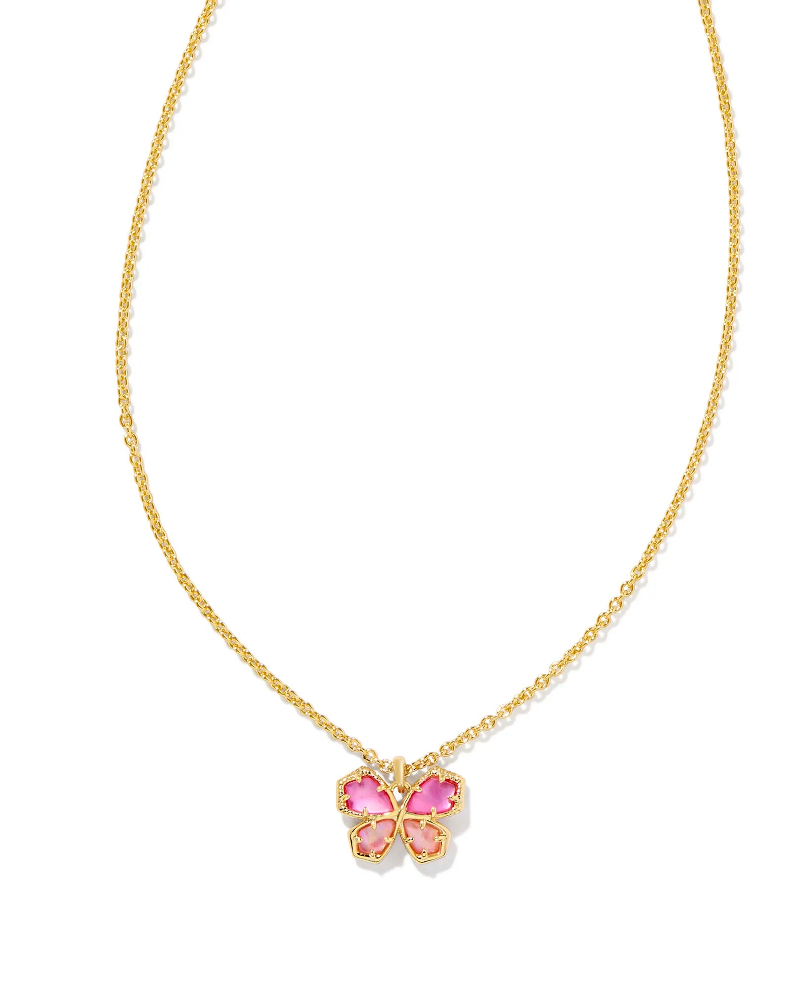 Mae Butterfly Gold Pendant Necklace - Azalea Illusion
