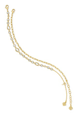 Mini Elisa Abbie Gold Set of 2 Delicate Chain Bracelets