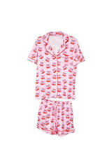 Cherry Bow Cotton Pajamas Set
