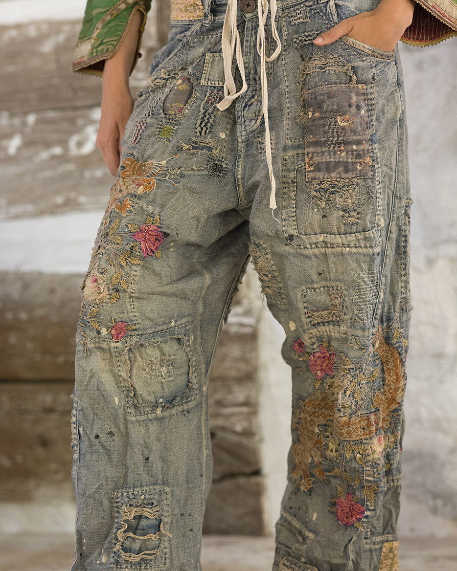Dragon Embroidered Provision Denims - 660