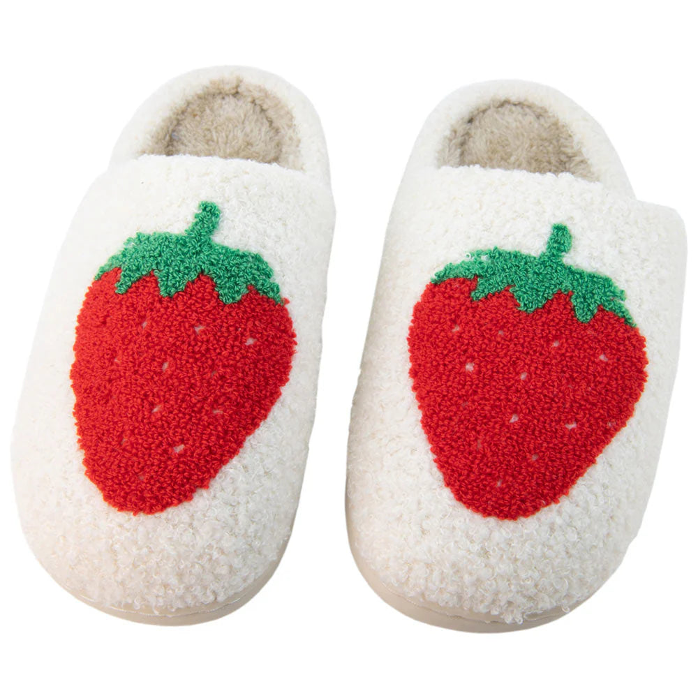 Large Strawberry Slippers