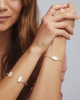 Elaina Gold Bracelet-Ivory Mother-of-Pearl