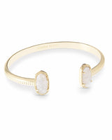 Elton Gold Cuff Bracelet-Iridescent Drusy
