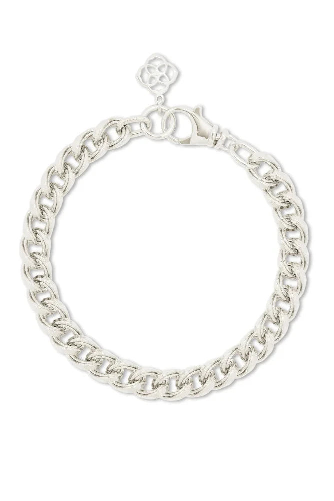 Vincent Rhodium Chain Bracelet