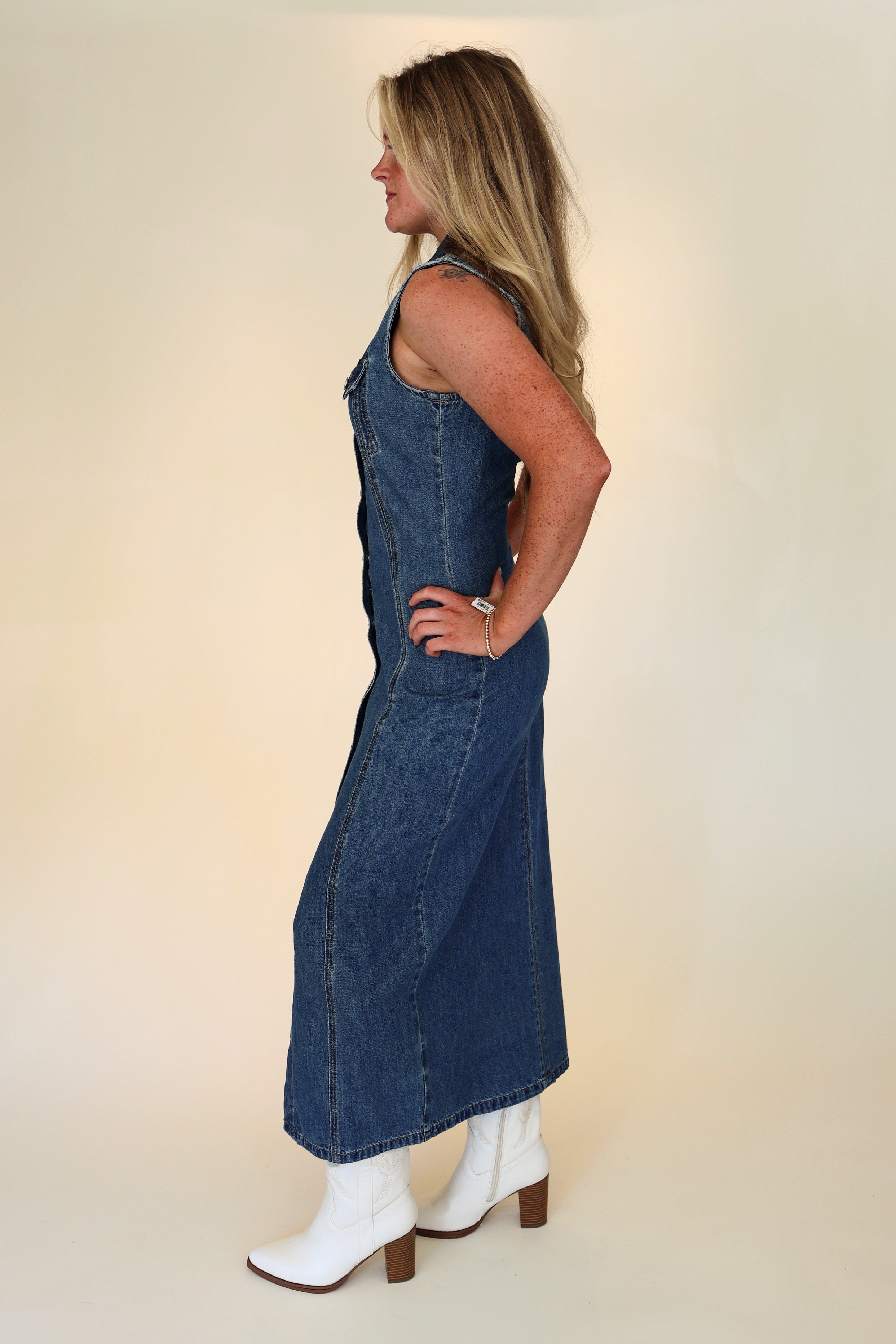 Julia Cardigan Denim Dress