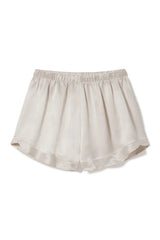 Spencer Satin Boxers with Ruffles-Eggnog