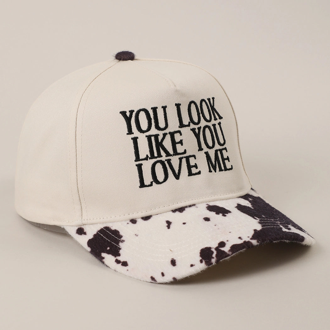 You Look Like You Love Me Animal Print Trucker Hat