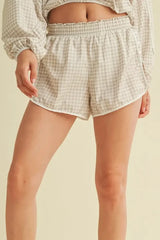 On Point Gingham Athletic Shorts