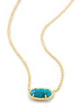 Elisa Gold Short Pendant Necklace