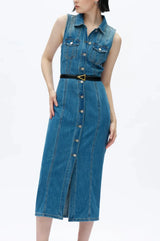 Julia Cardigan Denim Dress