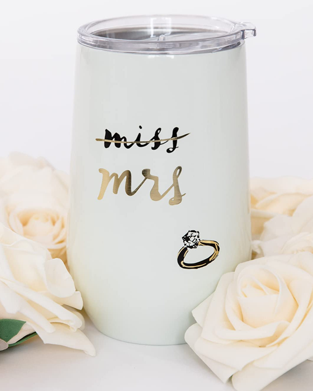 Miss to Mrs Wine Tumbler