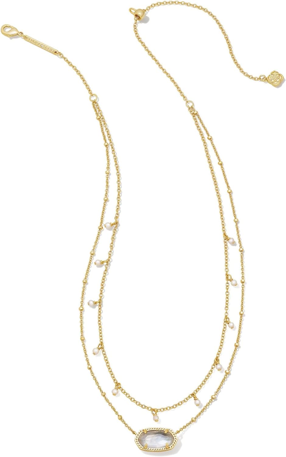 Elisa Pearl MST Necklace - Gold Ivory Mother of Pearl