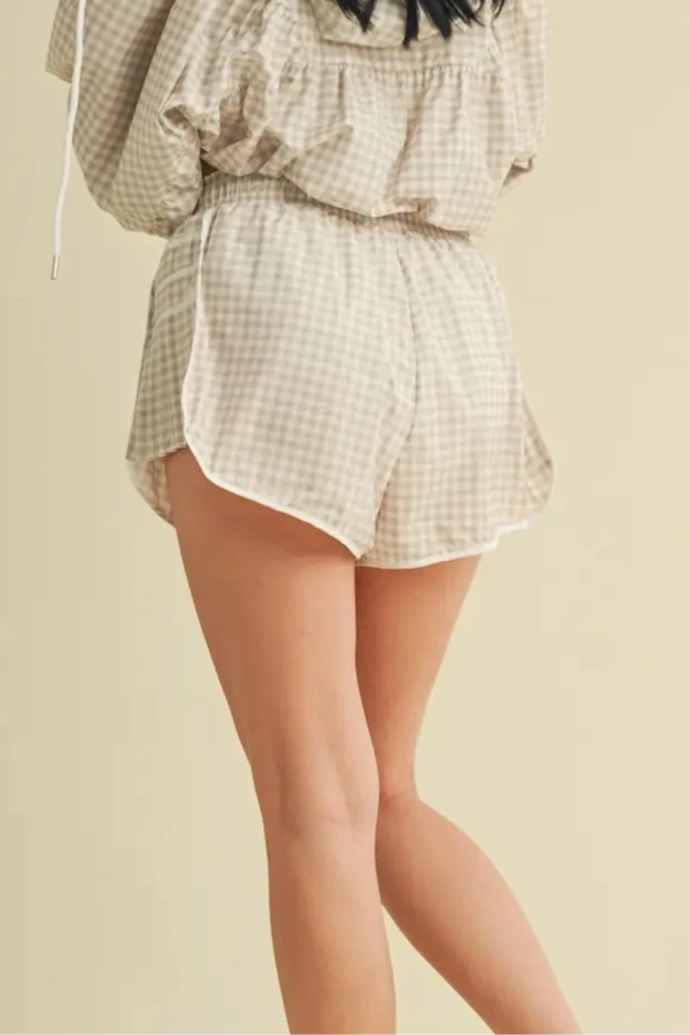 On Point Gingham Athletic Shorts