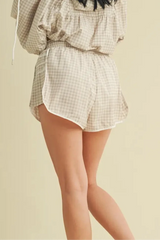 On Point Gingham Athletic Shorts