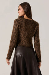 Katria Fuzzy Crewneck Sweater