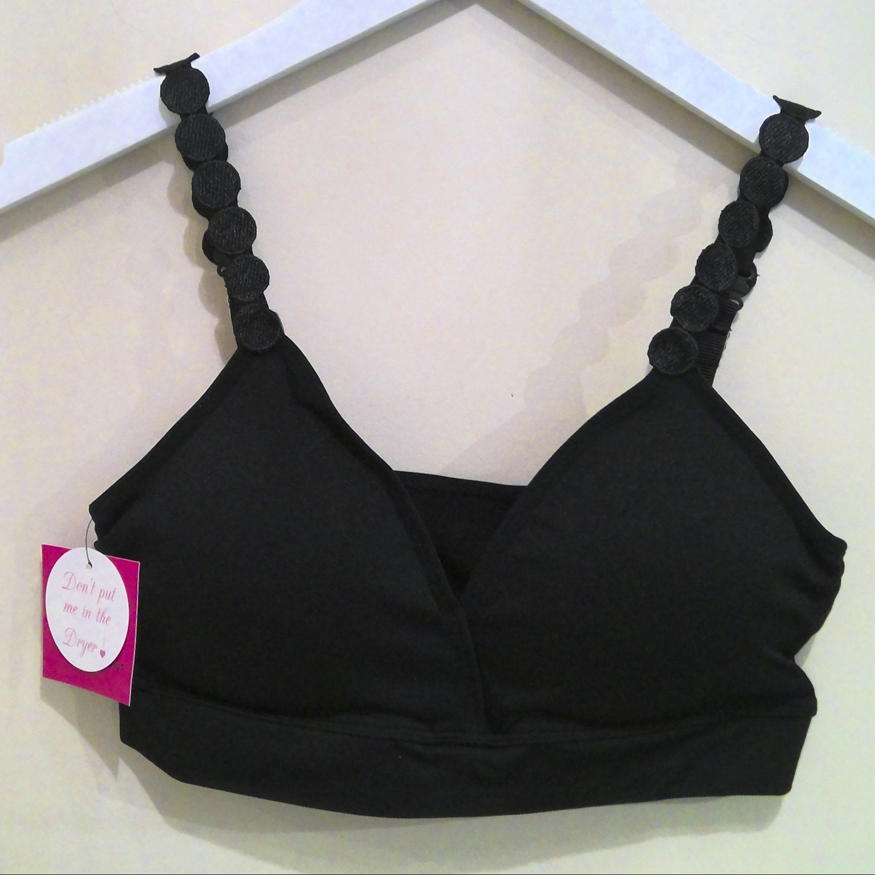 Black Bra Black Circle Straps