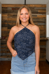 Shaniya Bandana Halter Top by ASTR the Label